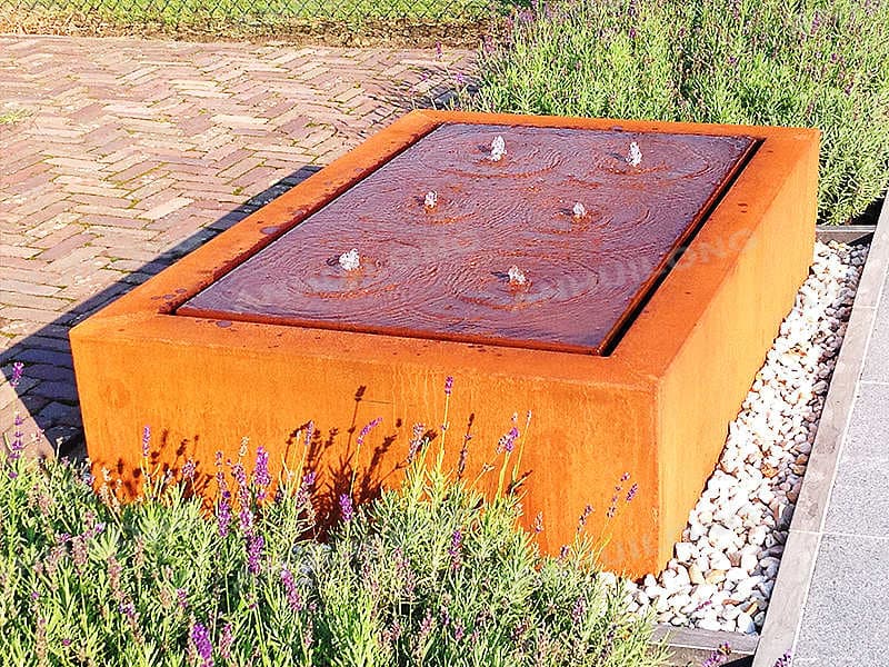 Small Corten Water Fountain For porch Dubai